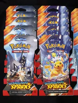 Pokemon TCG: Surging Sparks Sleeved Booster Pack Art Sets (20 Packs) - Image 2