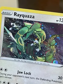 POKEMON RAYQUAZA SWSH029 BLACK PROMO STAR COSMOS WITH SWIRL HOLOFOIL NM CARD - Image 4