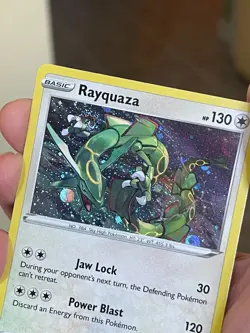 POKEMON RAYQUAZA SWSH029 BLACK PROMO STAR COSMOS WITH SWIRL HOLOFOIL NM CARD - Image 5