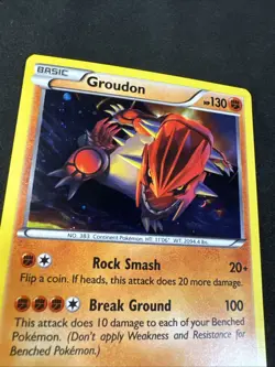 Groudon XY52 XY Holo Black Star Promo Pokemon - Image 2