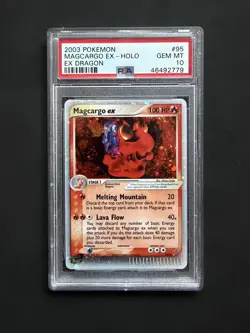 Magcargo ex #95 PSA 10 GEM MINT | 2003 Pokemon EX Dragon Holo | LOW POP 122 - Image 1