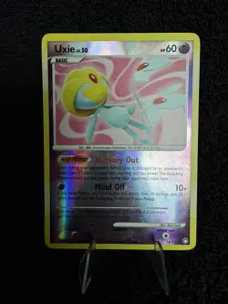 Uxie 18/123 Diamond Pearl Mysterious Treasures Reverse Holo Rare Pokemon TCG MP - Image 1