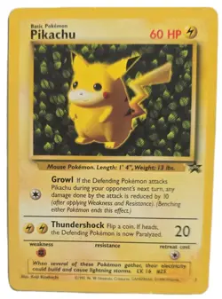 Pokemon TCG Pikachu Wizards Black Star Promos Regular Rare Vintage 1999 - Image 2