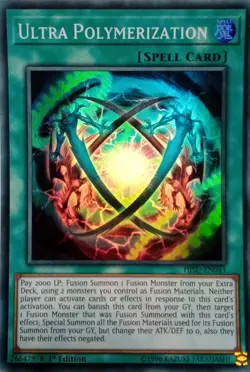 HISU-EN043 ULTRA POLYMERIZATION SUPER RARE 1ST EDITION YuGiOh CARD - Image 1