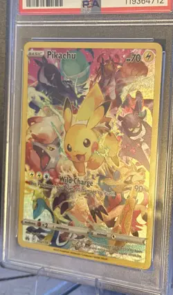 PSA 9 Pikachu 160/159 Full Art Secret Rare Crown Zenith 2023 Pokemon Card - Image 2