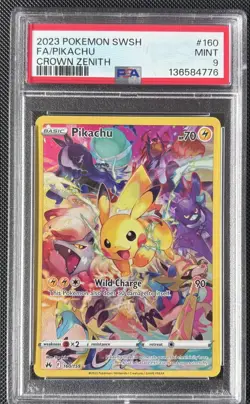 PSA 9 Pikachu 160/159 Full Crown Zenith 2023 Pokemon Card - Image 1