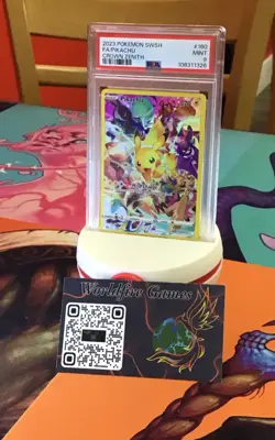 PSA 9 Pikachu Crown Zenith Alternate Art 160/159 Pokemon Card FA 2023 - Image 1
