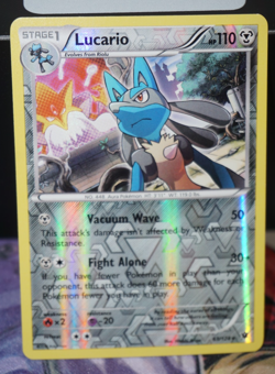 Lucario 63/124 Rare Reverse Holo XY Fates Collide 2016 Pokemon Card - Image 1