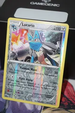 Lucario 63/124 Rare Reverse Holo XY Fates Collide 2016 Pokemon Card - Image 2