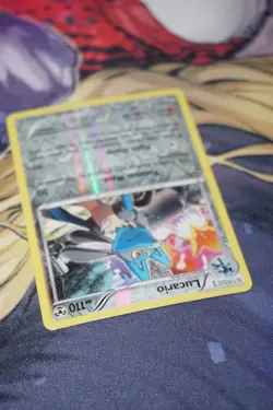 Lucario 63/124 Rare Reverse Holo XY Fates Collide 2016 Pokemon Card - Image 4