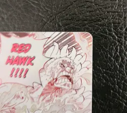One Piece TCG Gum-Gum Fire-Fist Pistol Red Hawk Alt Art OP11-114 R* Event Manga - Image 4