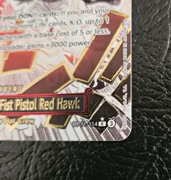 One Piece TCG Gum-Gum Fire-Fist Pistol Red Hawk Alt Art OP11-114 R* Event Manga - Image 5