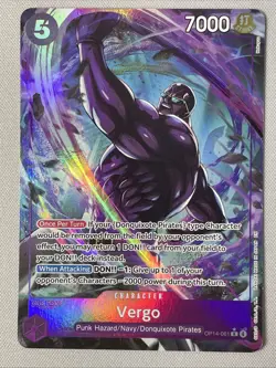 One Piece - The Azure Sea’s Seven - OP14-061 - Vergo - R Alt Art - Image 1