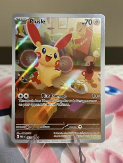 Pokemon TCG Plusle 193/182 Sv04 Paradox Rift Holo Illustration Rare Near Mint NM - Image 1