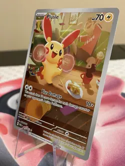 Pokemon TCG Plusle 193/182 Sv04 Paradox Rift Holo Illustration Rare Near Mint NM - Image 3