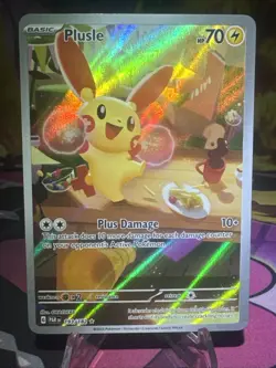 Plusle 193/182 SV04: Paradox Rift Full Art Holo Pokemon Trading Card Holo NM - Image 1
