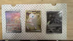Pokemon 151 UPC Promo Set, Box Fresh: Metal Mew 205, Sealed Mew 053 & Mewtwo 052 - Image 1