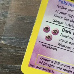 Pokemon TCG Gengar Fossil Holo Rare Card 5/62 - played @ 1st U.K. championship - Image 3