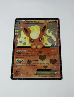 Pokemon TCG Flareon EX RC6/RC32 Holo Rare Card Generations Radiant Collection NM - Image 1