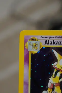 NM Alakazam Base Set 2 Holo Vintage Pokemon Card TCG WOTC UK 1/130 - Image 2