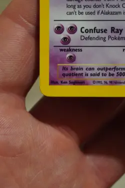 NM Alakazam Base Set 2 Holo Vintage Pokemon Card TCG WOTC UK 1/130 - Image 4