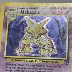 Vintage Pokemon Alakazam Holo Rare Base Set 2 1/130 MP - Image 5
