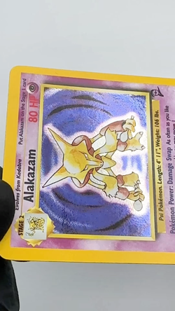 Alakazam 1/130 Base Set 2 Vintage Pokemon TCG Rare Holo MINT/NM - Image 2