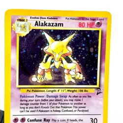 Alakazam 1/130 Base Set 2 Vintage Pokemon TCG Rare Holo MINT/NM - Image 4