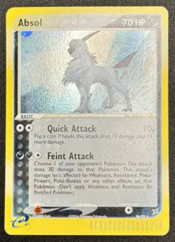 2004 Pokemon EX Team Magma Vs. Team Aqua Team Absol Holo 96/95 MP - Image 3