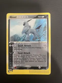 Pokemon Absol 96/95 SWIRL ex Team Magma & Team Aqua Holo Secret Rare MP - Image 1