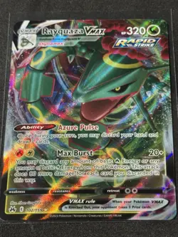 Rayquaza VMAX Ultra Rare 102/159 Sword & Shield Crown Zenith Pokemon TCG Card NM - Image 2