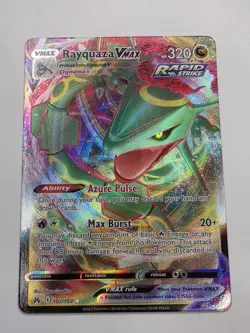 Rayquaza VMAX 102/159 Holo Sword & Shield Crown Zenith Pokemon TCG Card NM+ - Image 1