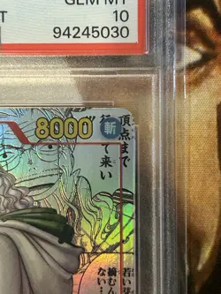 One Piece Silvers Rayleigh Alternate Art Manga OP08-118 Japanese - PSA 10 🔥 - Image 2