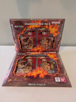 Bandai One Piece Card Game Illustration Box Vol. 5 New Factory Sealed Lot Of 2 - Image 1