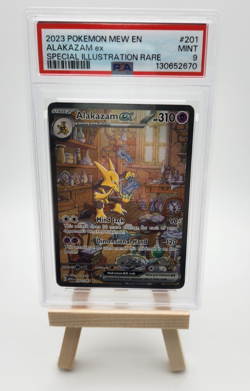 Pokemon Alakazam ex 201/165 2023 S&V 151 Special Illustration Rare Card - PSA 9 - Image 1