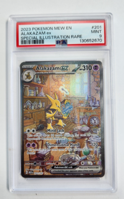 Pokemon Alakazam ex 201/165 2023 S&V 151 Special Illustration Rare Card - PSA 9 - Image 2
