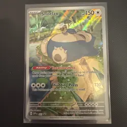 Pokemon TCG Snorlax 051 Promo Scarlet & Violet Black Star Holo Card - Image 1