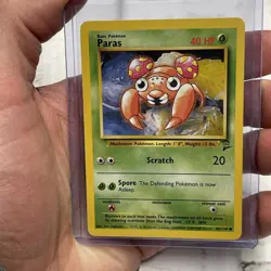 Pokemon PARAS 85/130 - VINTAGE WOTC Pokemon Card - BASE SET 2 - NM/MT Common TCG - Image 1