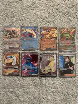 Pokemon Destined Rivals & JTG + SSP Lot Of 8 Ex / IR / Full Art Cards NM - Image 1