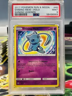 PSA 9 Pokemon Shining Mew 40/73 Shining Legends Ultra Rare Holo - Image 1