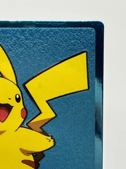 Pokemon Vintage 2000 Japanese Meiji Blue Metallic Foil Promo PIKACHU Card - Image 5