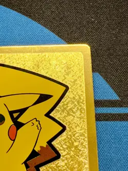 Pikachu Gold Meiji Get Card Promo Retro Rare Pokemon Card Game #2062 - Image 4