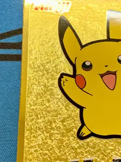 Pikachu Gold Meiji Get Card Promo Retro Rare Pokemon Card Game #2062 - Image 5