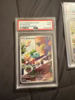 Pokemon TCG; Bulbasaur 143/142 - Stellar Crown - Illustration Rare PSA 9 Mint - Image 1
