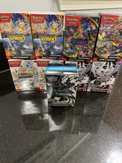 POKEMON TCG BOOSTER BUNDLE X9 LOT BLACK BOLT WHITE FLARE MEGA SURGING NEW SEALED - Image 1