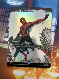 Heroic Intervention (Borderless) Marvel Universe Eternal-Legal Foil NM-M - Image 1