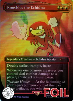 MTG Knuckles the Echidna (Rainbow) (2082) | NM Foil | Secret Lair Sonic {SLD} - Image 1