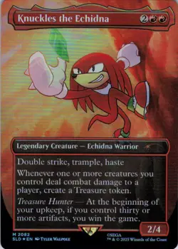 MTG Knuckles the Echidna (Rainbow) (2082) | NM Foil | Secret Lair Sonic {SLD} - Image 2