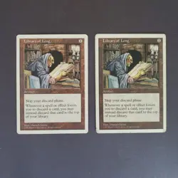 MTG Magic the Gathering Library of Leng 5th Edition x2 HP Heavy Play - Image 1