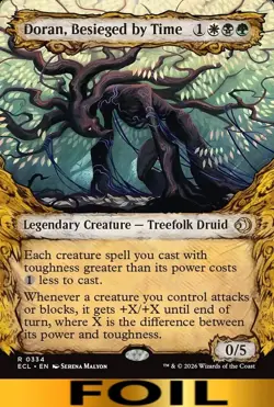 Doran, Besieged by Time ** FOIL SHOWCASE ** #334 - Lorwyn Ecliped - NM MTG - Image 1